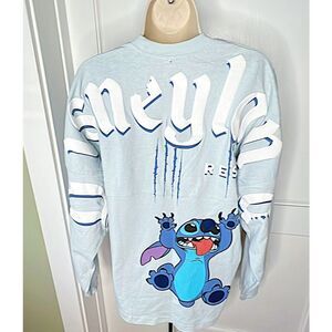 Disney Resort Spirit Jersey Stitch Light Blue Size Small